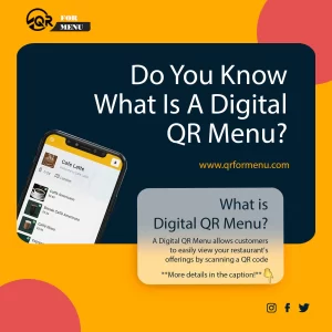 what is a digital qr menu